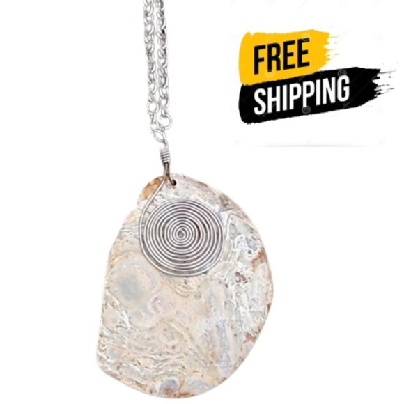 Custom Jewelry - Handmade Stone Pendant